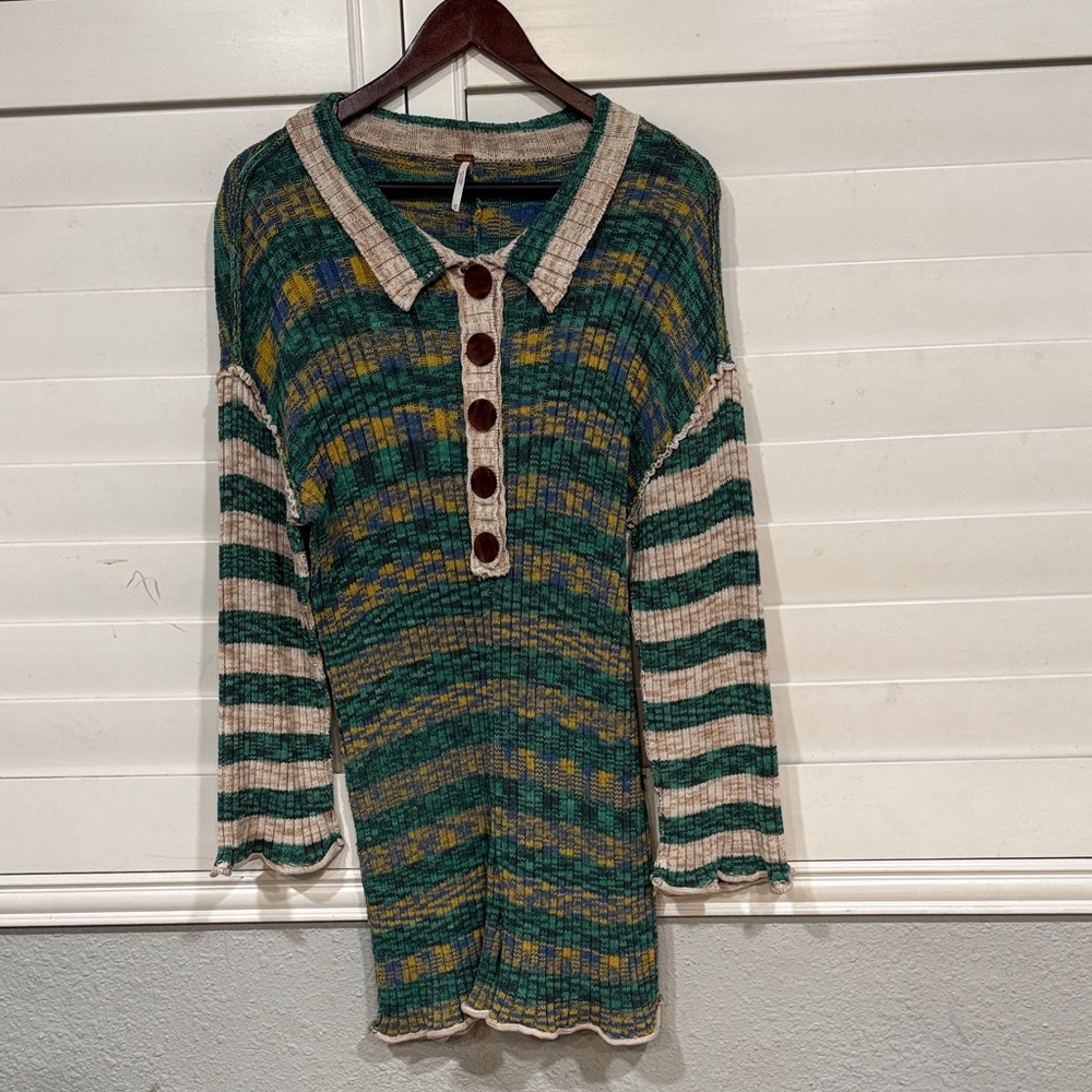 Free People Multicolor Knit Sweater